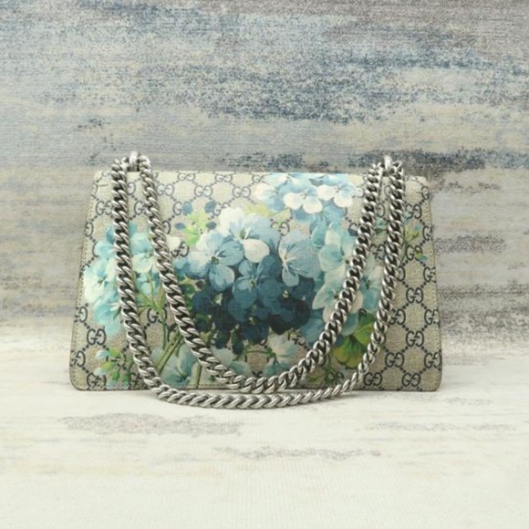 COPY - COPY - Gucci Dionysus Small with blue flowers monogram - Picture 4 of 7